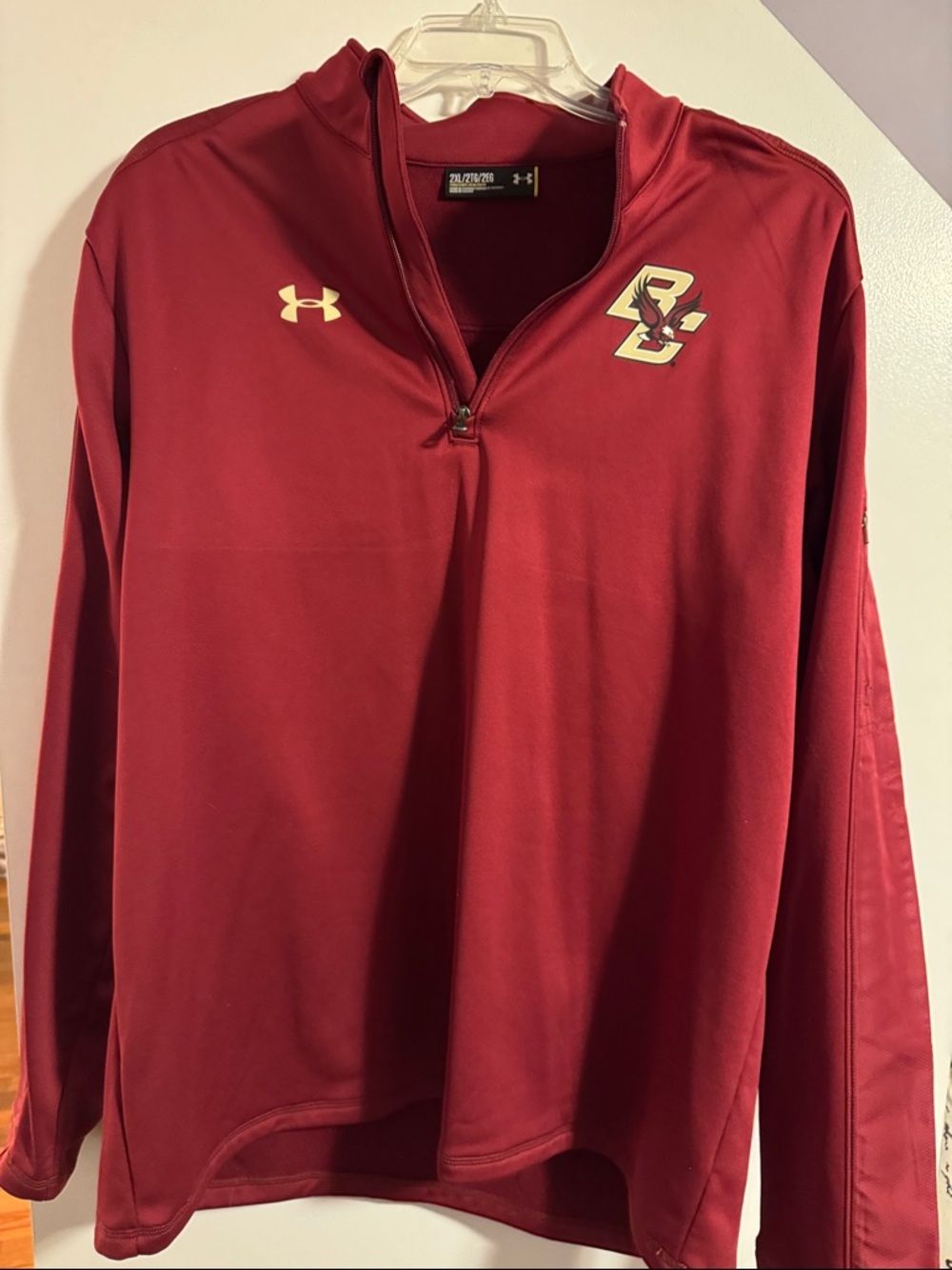 Under Armour Loose Boston College Quarter-Zip Pullover 2xl coldgear collection